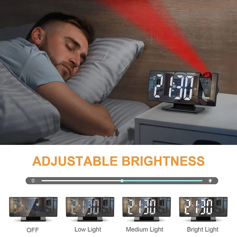 CeilingGlow™ Projection Alarm Clock