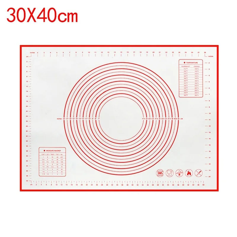 Non-Stick Silicone Baking & Dough Mat – Reusable Kitchen Kneading Mat