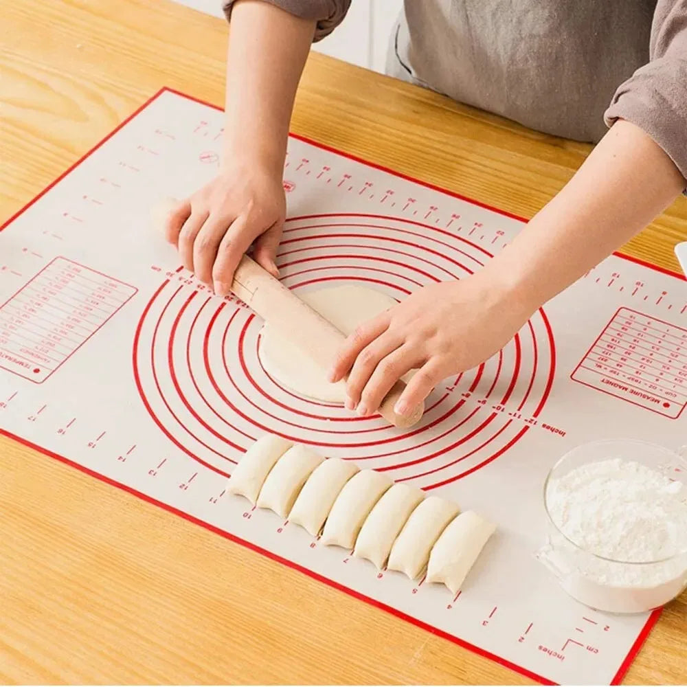 Non-Stick Silicone Baking & Dough Mat – Reusable Kitchen Kneading Mat