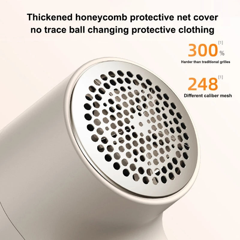 New Electric Lint Remover – Smart LED Hairball Trimmer, USB Rechargeable, Portable for Clothes & Fabrics