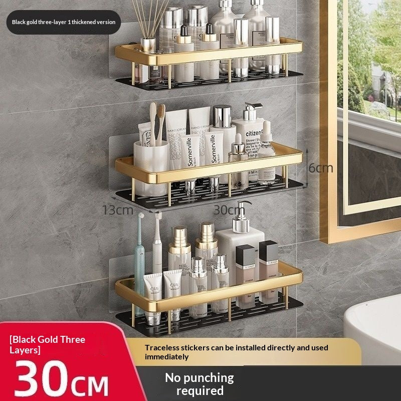 No-drill Wall-mounted Shelf For Bathrooms & Toilets