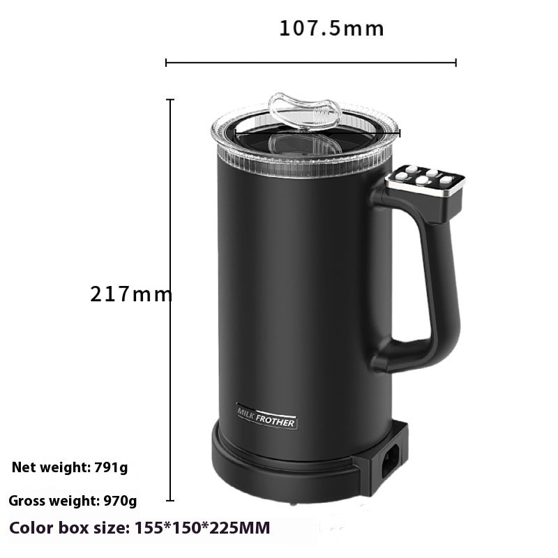 Hot & Cold Electric Milk Frother – 600ml Cappuccino & Latte Coffee Latte Maker
