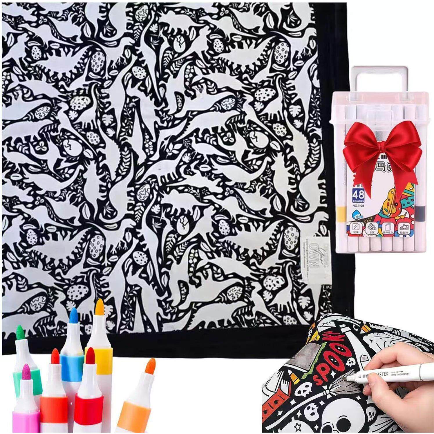 Reusable Washable Colouring Blanket – Creative Activity Throw (150×115cm)