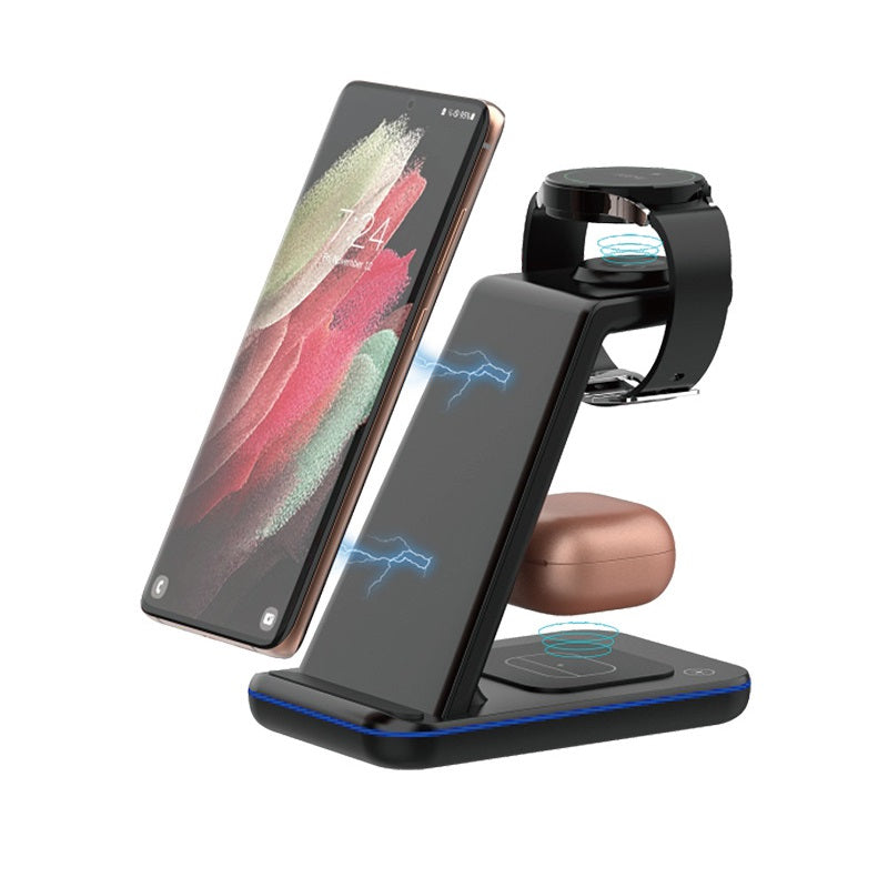 3-in-1 Wireless Charger – 15W Fast Charging Multifunctional Stand for Phone, iWatch & AirPods