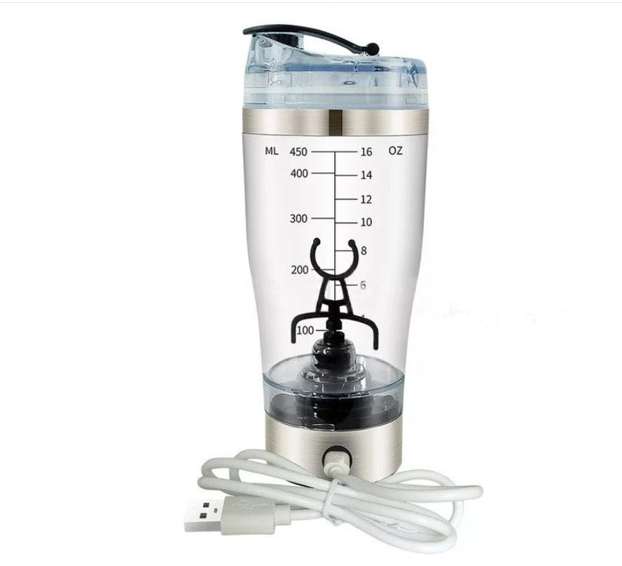 Electric USB Protein Shake Blender Cup – Portable Sports & Fitness Mixer, Milk, Coffee & Powder Drinks