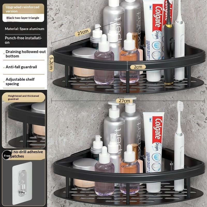 No-drill Wall-mounted Shelf For Bathrooms & Toilets