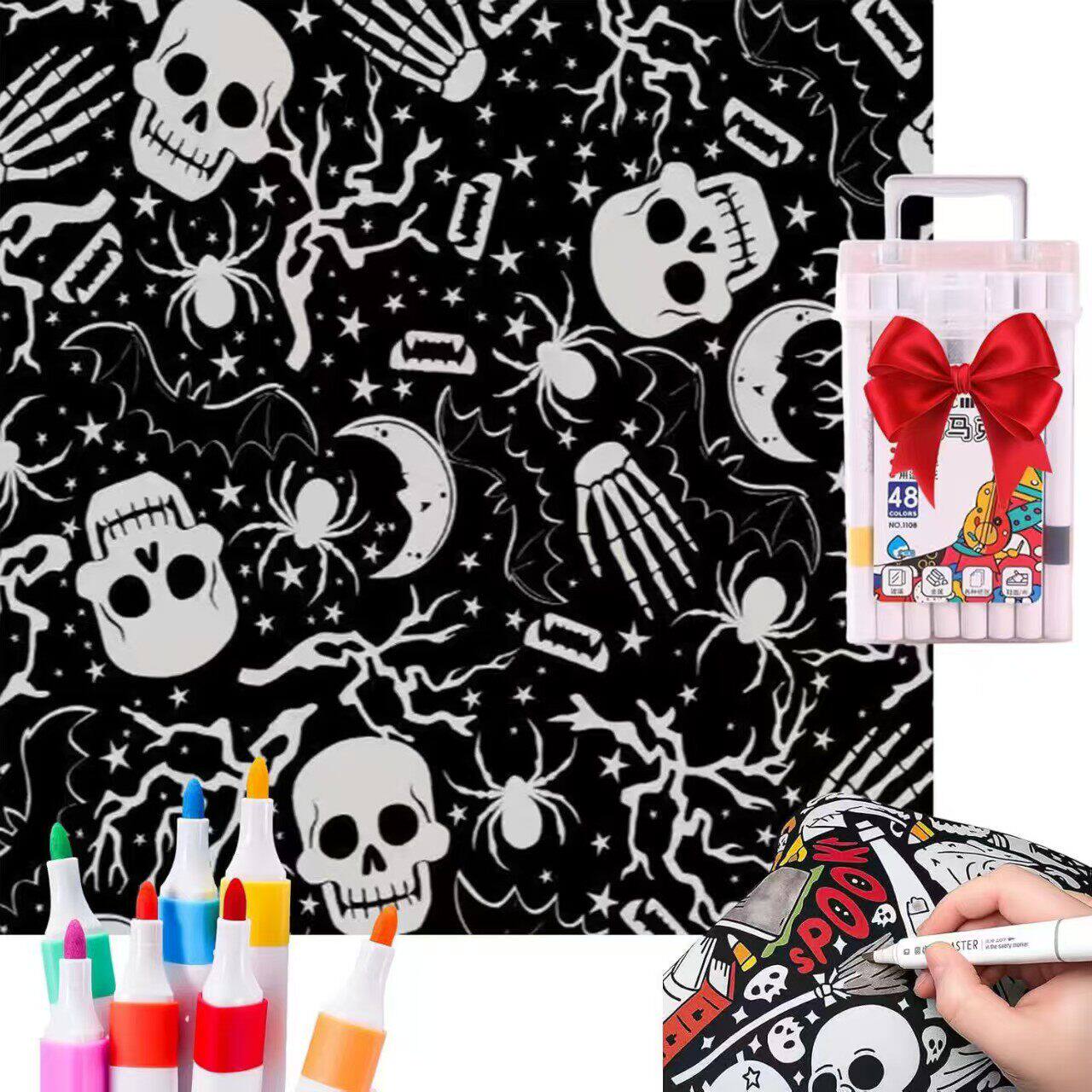 Reusable Washable Colouring Blanket – Creative Activity Throw (150×115cm)