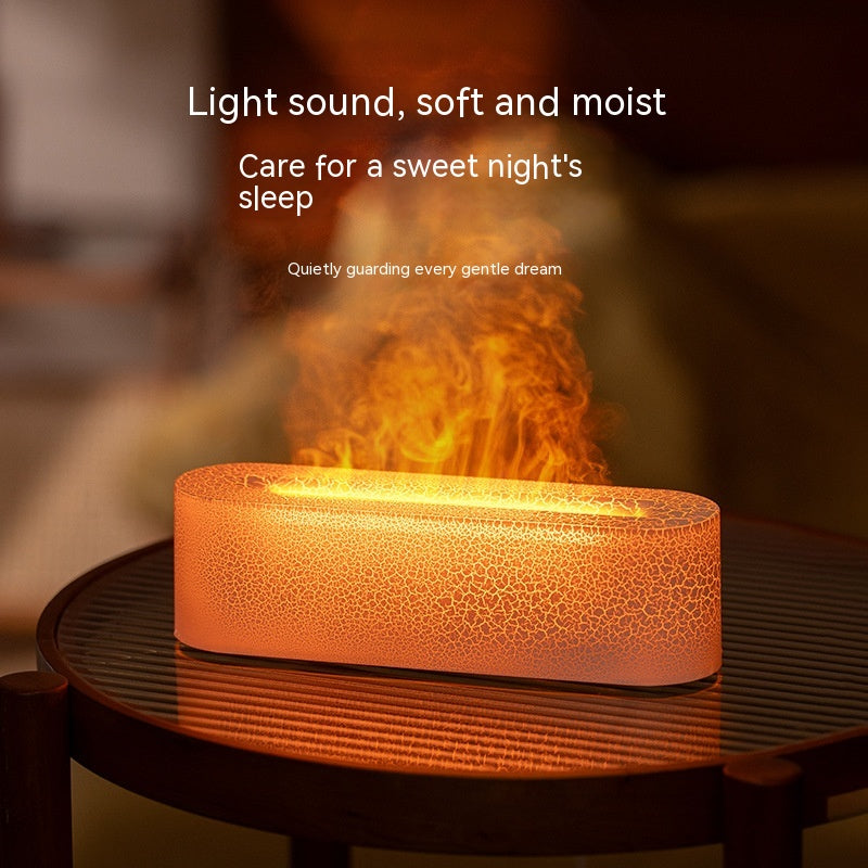 SavvyNest & Co Cozy Flame Aroma Diffuser – LED Fireplace Mist Humidifier for Relaxing Spaces